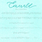 Emerald Font Poster 2