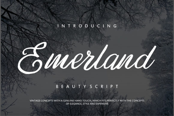 Emerland Font Poster 1