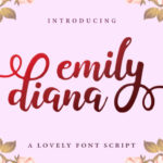 Emily Diana Font Poster 1
