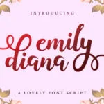 Emily Diana Font Poster 1