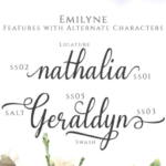 Emilyne Font Poster 2