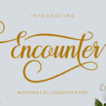 Encounter Font Poster 1