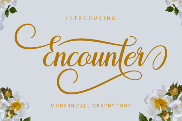 Encounter Font Poster 1