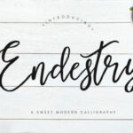 Endestry Font Poster 1