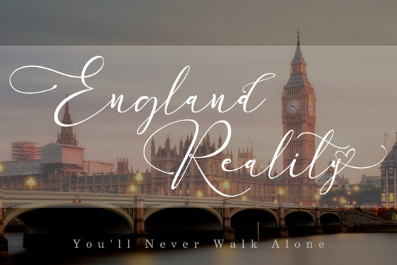 England Reality Font Poster 1