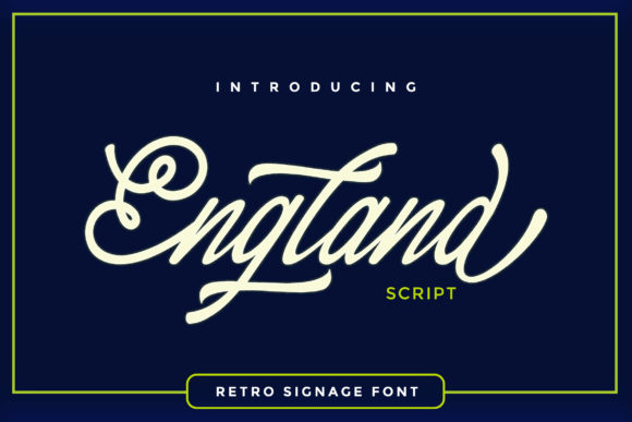 England Script Font Poster 1