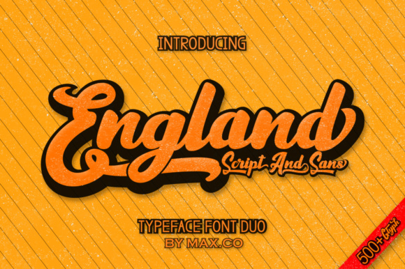 England Script Font Poster 1