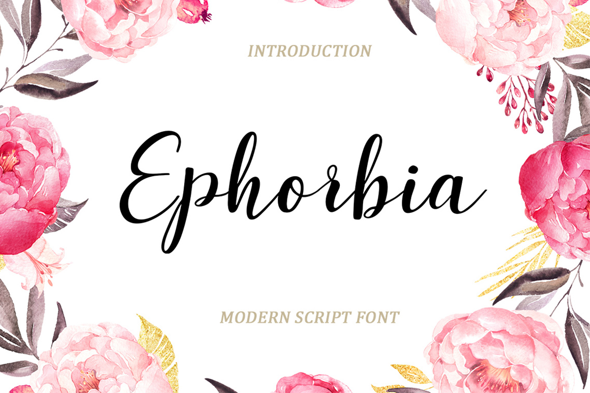 Ephorbia Font Poster 1