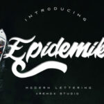 Epidemik Font Poster 1