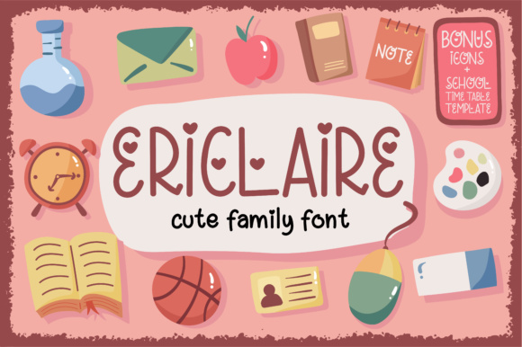 Ericlaire Font Poster 1