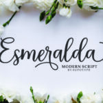 Esmeralda Script Font Poster 1