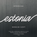 Estonia Font Poster 2