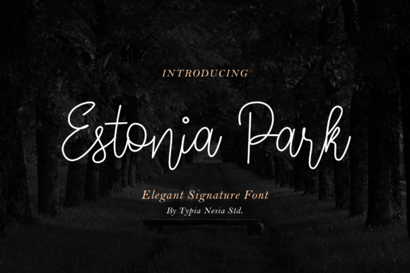 Estonia Park Font Poster 1
