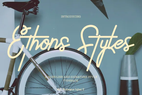 Ethons Styles Font Ethons Styles Font Poster 1