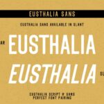 Eusthalia Family Font Poster 3
