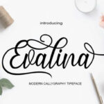 Evalina Font Poster 1