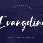 Evangeline Font Poster 1