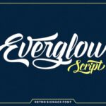 Everglow Script Font Poster 1