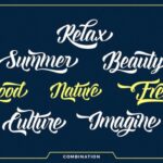 Everglow Script Font Poster 3