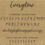 Everglow Script Font Duo Font Poster 7