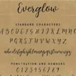 Everglow Script Font Duo Font Poster 7