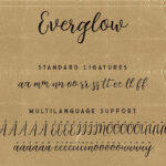 Everglow Script Font Duo Font Poster 9