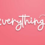 Everything Script Font Poster 1