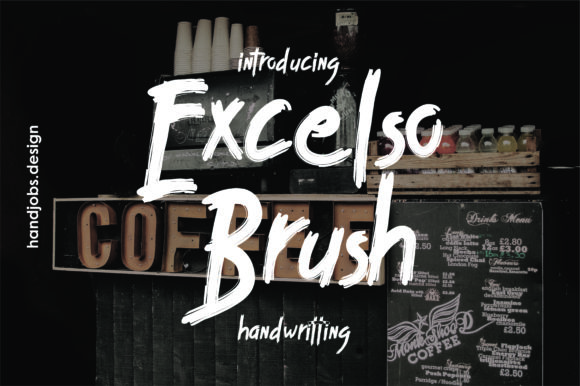 Excelco Brush Font Poster 1
