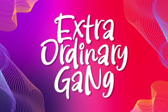 Extra Ordinary Gang Font Poster 1