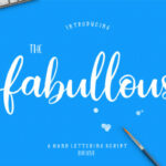 Fabullous Script Font Poster 1