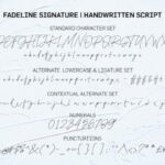 Fadeline Font Poster 7