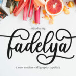 Fadelya Script Font Poster 1