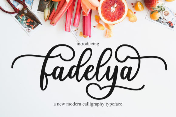 Fadelya Script Font Poster 1