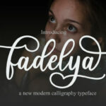 Fadelya Script Font Poster 2
