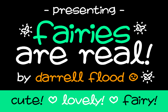 Fairies Are Real Font Poster 1