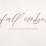 Fall Ember Font Poster 1