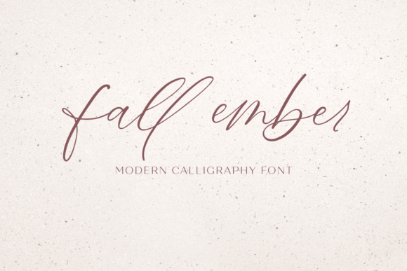 Fall Ember Font Poster 1