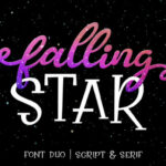 Falling Star Duo Font Poster 1