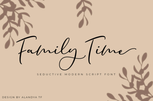 Family Time Font Poster 1
