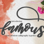 Famous Script Font Poster 1