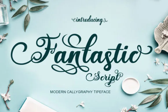 Fantastic Script Font Fantastic Script Font Poster 1