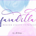 Faradilla Script Font Poster 2