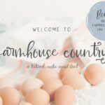 Farmhouse Country Font Poster 1