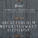 Farmhouse Country Font Poster 11