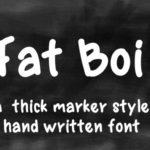 Fat Boi Font Poster 1