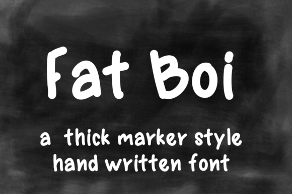 Fat Boi Font Poster 1