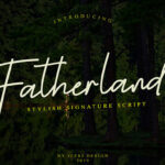 Fatherland Script Font Poster 1