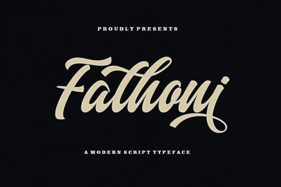 Fathoni Font Poster 1