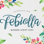 Febiolla Script Font Poster 1