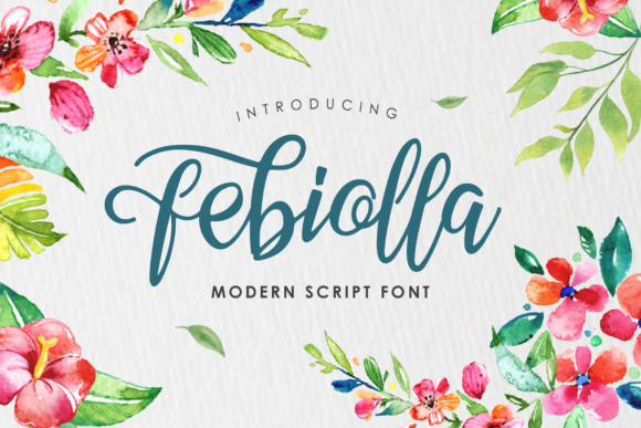 Febiolla Script Font Poster 1